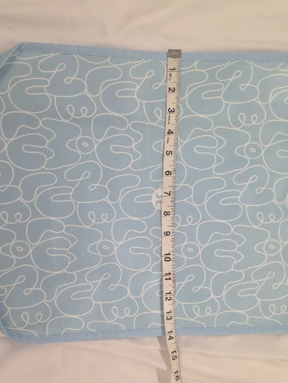 lululemon Large Reusable Shopper Tote Light Blue White Nwot
